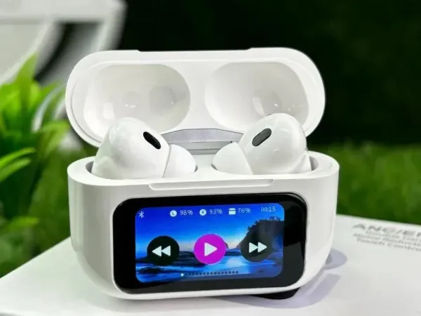 White Wireless Earbuds with Charging Case, Stylish & Durable hi
