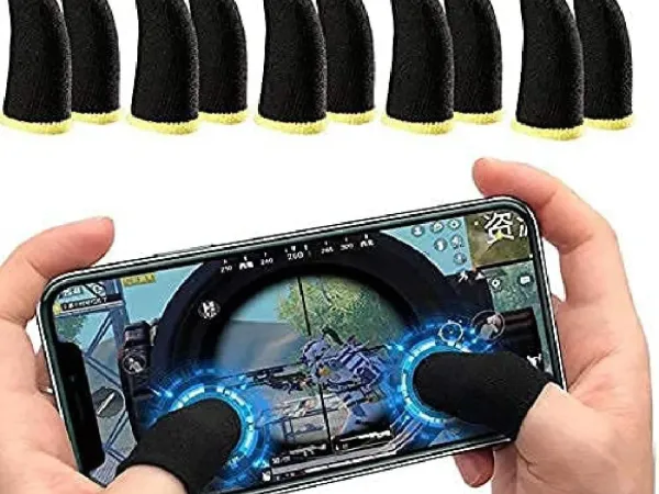 Black Cotton Thumb Sleeves for Gaming & Mobile Use