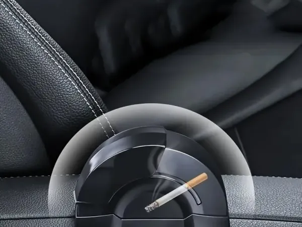 Durable Dashboard Ashtray - 1 Pc Black ABS Plastic