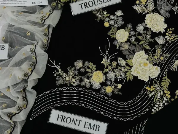 3 Piece Embroidery