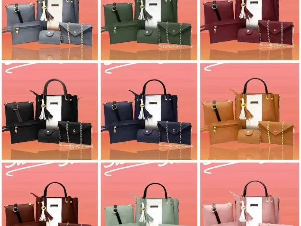 Ladies hand bag 5 pcs