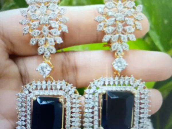 Cz Diamond Earrings indian Earrings