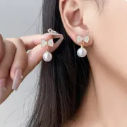Elegant Pearl Drop Earrings for Girls & Women ✨