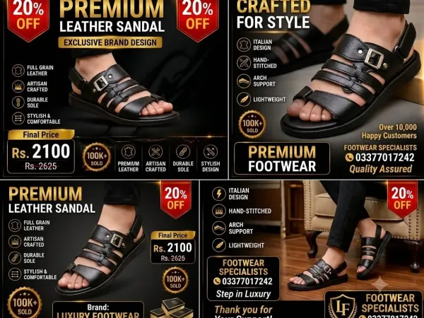 Mens new unique sandals